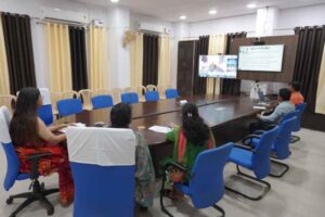 वीडियो कॉन्फ्रेंसिंग के माध्यम से समीक्षा बैठक करते मुख्यमंत्री डॉ मोहन यादव