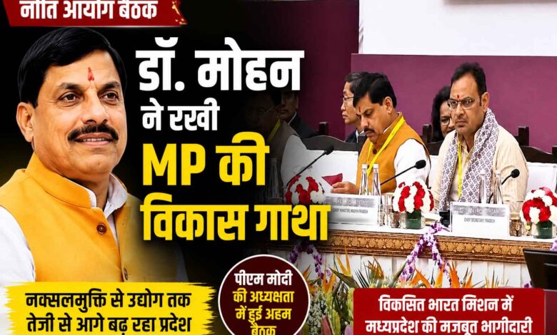 नई दिल्ली में नीति आयोग की बैठक में शामिल मुख्यमंत्री डॉ मोहन यादव