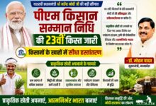 मुख्यमंत्री डॉ मोहन यादव प्रधानमंत्री किसान सम्मान निधि पर संबोधित करते हुए