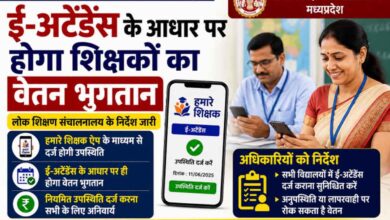ई-अटेंडेंस के आधार पर होगा शिक्षकों का वेतन भुगतान, लोक शिक्षण संचालनालय के सख्त निर्देश जारी | Dainik Yashonnati ई-अटेंडेंस प्रणाली के तहत ऑनलाइन उपस्थिति दर्ज करते शिक्षक