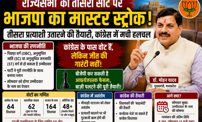 मुख्यमंत्री डॉ मोहन यादव और भाजपा नेता राज्यसभा चुनाव रणनीति पर चर्चा कर चर्चाओं में