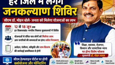 मुख्यमंत्री डॉ. मोहन यादव जनकल्याण शिविर को लेकर बैठक लेते हुए