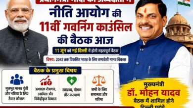 प्रधानमंत्री मोदी की अध्यक्षता में नीति आयोग की 11वीं गवर्निंग काउंसिल की बैठक आज | Dainik Yashonnati नीति आयोग की 11वीं गवर्निंग काउंसिल बैठक में शामिल होने दिल्ली पहुंचे मुख्यमंत्री मोहन यादव