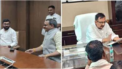 मुख्यमंत्री डॉ मोहन यादव से मुलाकात करते सांसद बंटी विवेक साहू