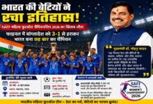 मुख्यमंत्री डॉ. मोहन यादव भारतीय महिला फुटबॉल टीम की SAFF Women Championship 2026 जीत पर बधाई देते हुए
