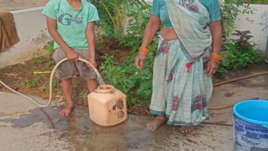 ग्राम अलोनिया में जल जीवन मिशन योजना