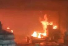 छिंदवाड़ा के खापाभाट स्थित नमकीन फैक्ट्री में लगी भीषण आग