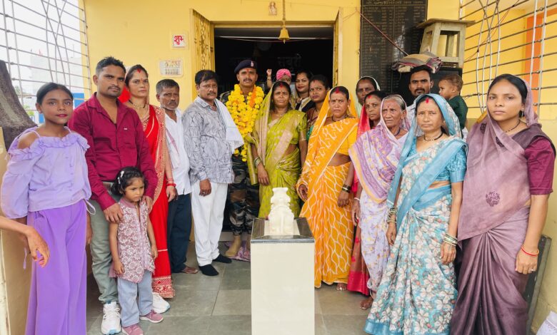 बीआरओ में चयनित राजा बाहेश्वर का बघोली गांव में स्वागत
