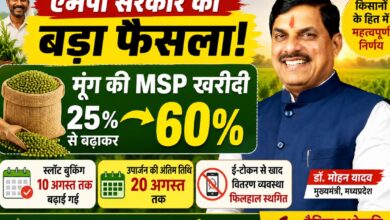 मुख्यमंत्री डॉ. मोहन यादव ने मध्यप्रदेश में मूंग की MSP खरीदी 25 प्रतिशत से बढ़ाकर 60 प्रतिशत करने की घोषणा की।