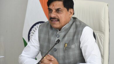 मुख्यमंत्री डॉ. मोहन यादव नई दिल्ली में प्री-बिड मीटिंग को वर्चुअली संबोधित करते हुए।
