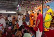 गुजरात के छोटा उदेपुर में शंकराचार्य स्वामी सदानंद सरस्वती के सान्निध्य में आयोजित आनंद वर्धन आश्रम उद्घाटन समारोह