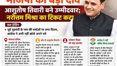 दतिया उपचुनाव में भाजपा का बड़ा दांव, सिवनी के पूर्व संगठन मंत्री आशुतोष तिवारी बने उम्मीदवार | Dainik Yashonnati दतिया विधानसभा उपचुनाव के लिए भाजपा उम्मीदवार आशुतोष तिवारी।