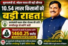 10.54 लाख किसानों को बड़ी सौगात: CM डॉ. मोहन यादव आज खातों में भेजेंगे 1460 करोड़, जगदीशपुर से होगा फसल बीमा राशि का ट्रांसफर | Dainik Yashonnati मुख्यमंत्री डॉ. मोहन यादव प्रधानमंत्री फसल बीमा योजना के तहत किसानों को बीमा राशि वितरित करते हुए।