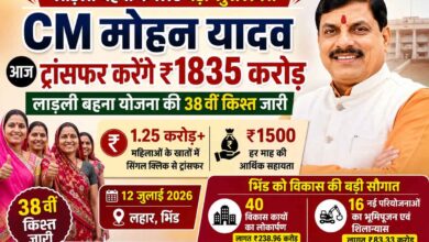 आज लाड़ली बहनों के खातों में आएगी खुशियों की सौगात, CM मोहन यादव करेंगे 38वीं किश्त जारी | Dainik Yashonnati मुख्यमंत्री डॉ. मोहन यादव लाड़ली बहना योजना की 38वीं किश्त जारी करते हुए