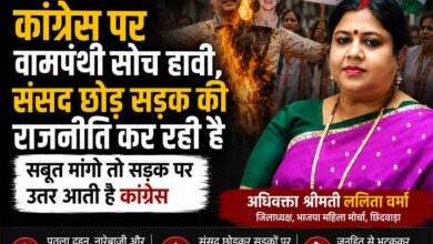 भाजपा महिला मोर्चा जिलाध्यक्ष ललिता वर्मा कांग्रेस के प्रदर्शन पर प्रतिक्रिया देते हुए