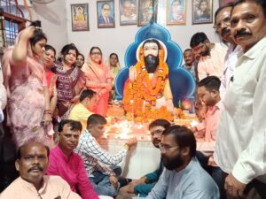 सिवनी में भाजपा द्वारा संत रविदास जी की 650वीं जयंती पर दीप प्रज्ज्वलन कार्यक्रम।