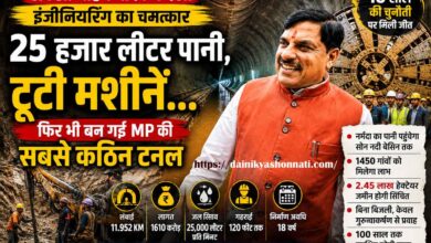मुख्यमंत्री डॉ. मोहन यादव कटनी की स्लीमनाबाद टनल का निरीक्षण करते हुए