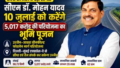 एमपी को 5,017 करोड़ की बड़ी सौगात, आज उज्जैन–जावरा ग्रीनफील्ड फोरलेन परियोजना का होगा भूमि पूजन | Dainik Yashonnati उज्जैन–जावरा ग्रीनफील्ड फोरलेन मार्ग परियोजना का सांकेतिक दृश्य।