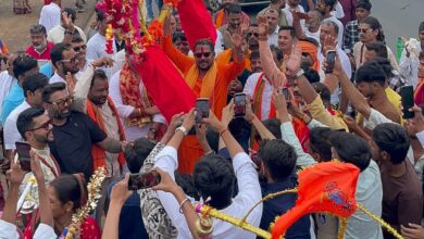 मुंडारा धाम से दिघौरी कांवड़ यात्रा में शामिल विधायक दिनेश राय मुनमुन