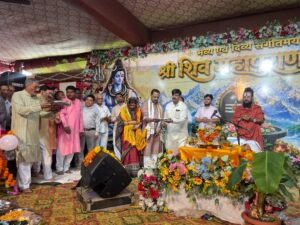 सिवनी शिव महापुराण कथा में महंत विपिन बिहारी दास का प्रवचन