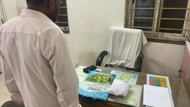 बंडोल पुलिस ने 245 ग्राम गांजा के साथ आरोपी को गिरफ्तार किया