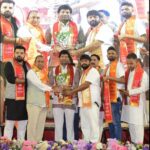 छपारा में राष्ट्रीय खेल दिवस पर आयोजित हॉकी प्रदर्शन मैच और खिलाड़ी सम्मान समारोह