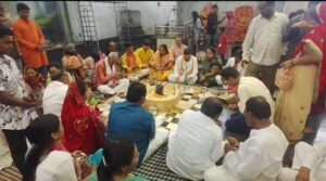 सिवनी के सिद्धपीठ मठ मंदिर में श्रावण शुक्ल प्रदोष पर भगवान शिव का सहस्त्रधारा अभिषेक