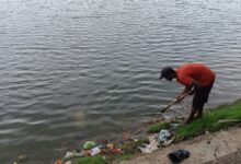 Seoni Municipality cleanliness drive drain cleaning Dal Sagar Lake MLB Ghat