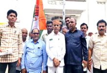 Congress workers celebrating Datia by election victory in Chhindwara