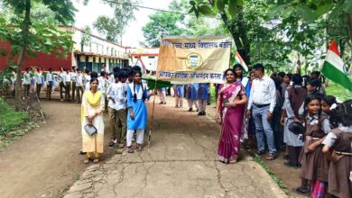 बंडोल सिवनी में हर घर तिरंगा अभियान के तहत निकली तिरंगा यात्रा
