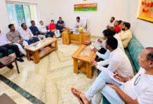 बालाघाट जिला भाजपा कार्यालय में बैठक में मौजूद भाजपा पदाधिकारी