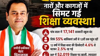 पूर्व सांसद नकुलनाथ ने मध्यप्रदेश की शिक्षा व्यवस्था और शिक्षक पदों की रिक्तियों पर सरकार को घेरा