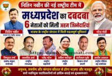 नितिन नबीन की नई राष्ट्रीय टीम में मध्यप्रदेश के छह नेताओं को जिम्मेदारी