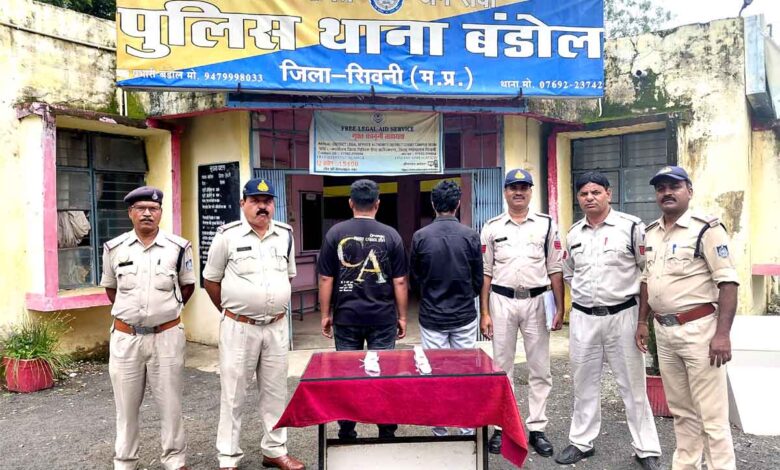 सिवनी NH-44 पर चाकू लहराने वाले दो आरोपी गिरफ्तार