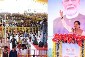 मुख्यमंत्री मोहन यादव और नितिन गडकरी ने 21 साल बाद लोक परिवहन बस सेवा का शुभारंभ किया