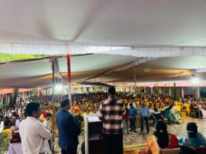 सिवनी में मेरे सपनों का भारत प्रतियोगिता में सांसद भारती पारधी, विधायक दिनेश राय और मीना बिसेन