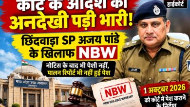 छिंदवाड़ा SP अजय पांडे के खिलाफ हाईकोर्ट ने जारी किया गैर-जमानती वारंट