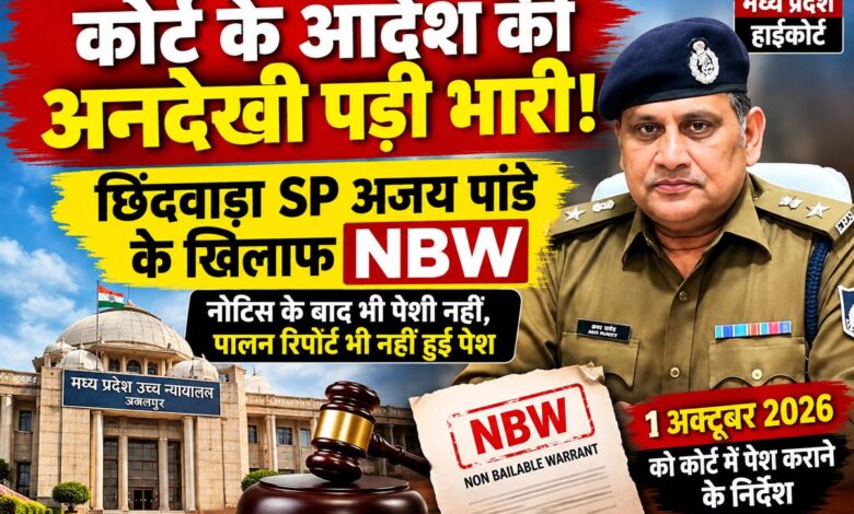 छिंदवाड़ा SP अजय पांडे के खिलाफ हाईकोर्ट ने जारी किया गैर-जमानती वारंट