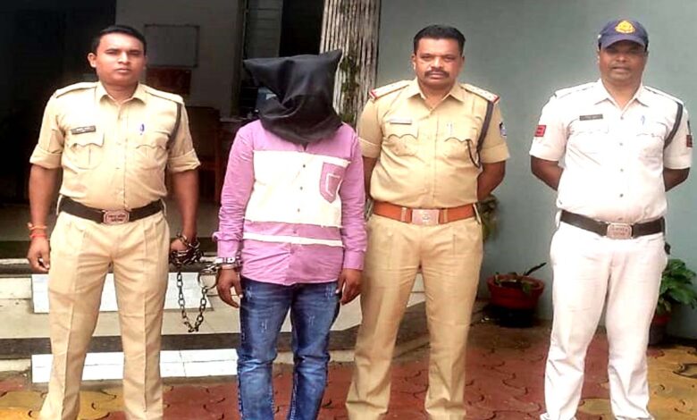 केवलारी डकैती मामले में गिरफ्तार फरार आरोपी प्रदीप उर्फ राधे