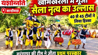 गूंजा सैला नृत्य का उल्लास, 40 से 45 टीमों ने दी शानदार प्रस्तुतियां | Dainik Yashonnati खामखरेली में सैला नृत्य प्रतियोगिता में पारंपरिक नृत्य प्रस्तुत करते कलाकार