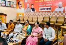 बालाघाट में सेवा संकल्प अभियान की पत्रकार वार्ता को संबोधित करतीं नीता पटेरिया