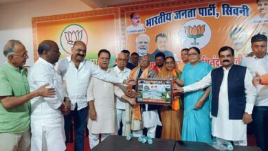 उत्तराखंड के राज्यपाल डॉ. ढालसिंह बिसेन का सिवनी भाजपा कार्यालय में सम्मान समारोह