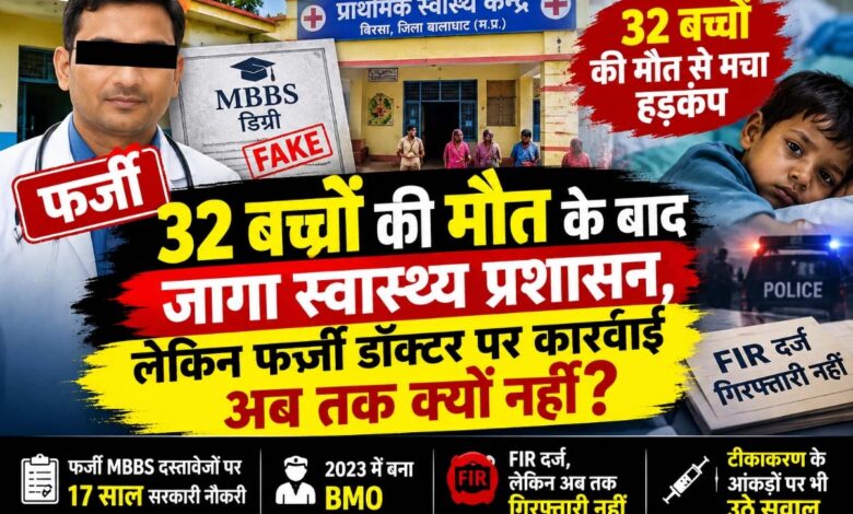 बालाघाट बिरसा फर्जी MBBS डिग्री आरोपी डॉक्टर सुनील कुमार सिंह