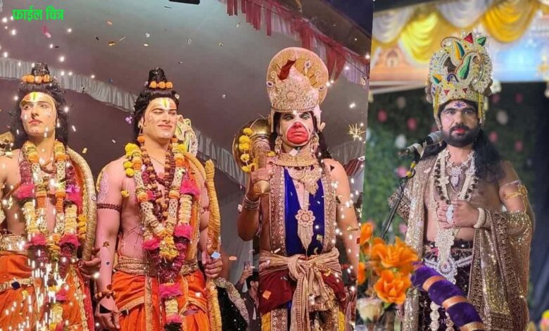 छिंदवाड़ा छोटी बाजार में श्रीरामलीला के शुभारंभ पर रावण की तपस्या का मंचन