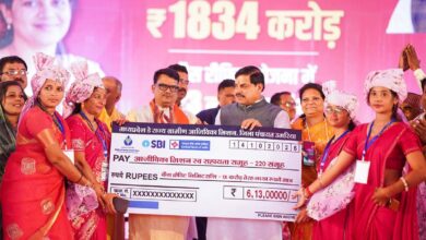 मुख्यमंत्री डॉ. मोहन यादव उमरिया में लाड़ली बहना योजना की 41वीं किस्त जारी करते हुए