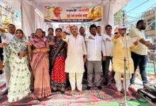 गांधी जयंती पर संदेश देतीं भाजपा जिला अध्यक्ष मीना बिसेन