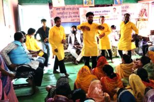 सिवनी में नमो सेवा अनकही कहानियां अभियान के तहत नुक्कड़ नाटक