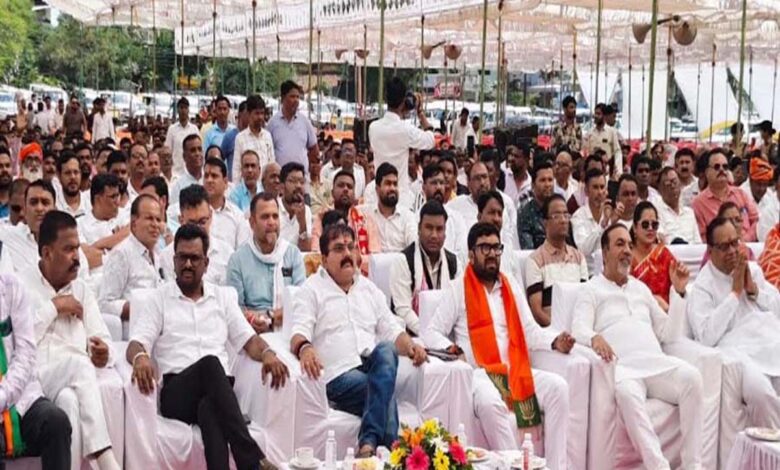 छिंदवाड़ा के दशहरा मैदान में सेवा ज्योति संकल्प यात्रा और विकसित भारत संकल्प सभा
