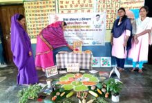 कान्हीवाड़ा में सेवा संकल्प अभियान के तहत आयोजित आंगन मिलन कार्यक्रम