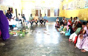 कान्हीवाड़ा में सेवा संकल्प अभियान के तहत आयोजित आंगन मिलन कार्यक्रम
